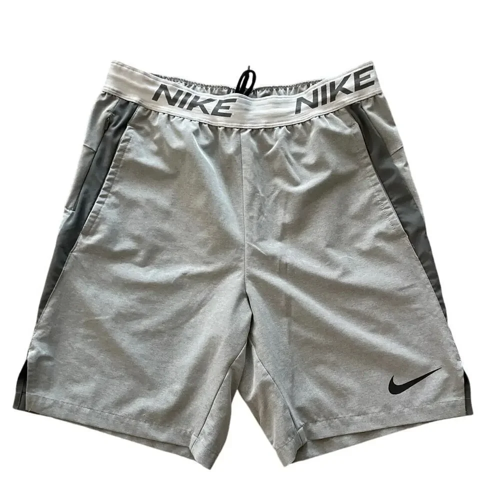 Nike Dri-Fit‎ Flex 8” Training Athletic Shorts Size Small Iron Gray Lightweight